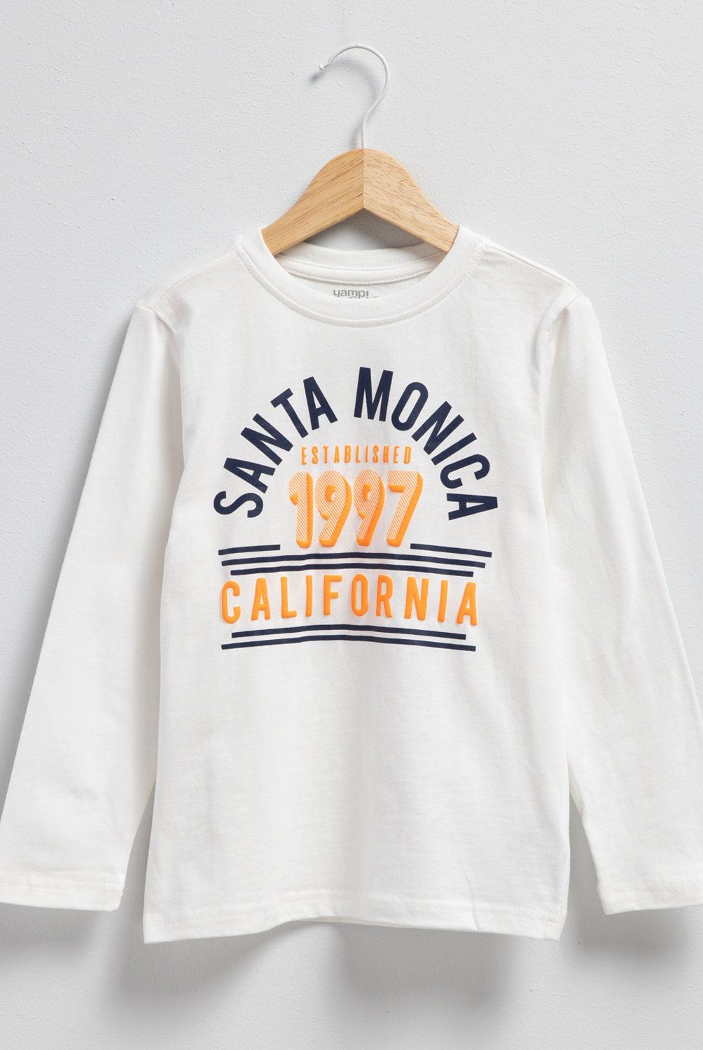 YAMP - Polera Manga Larga Algodón Estampada Niño Yamp
