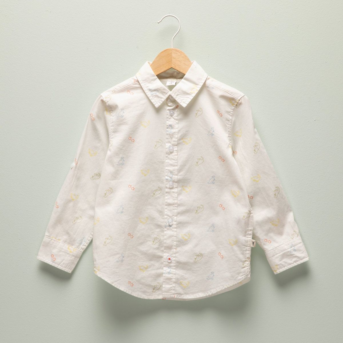 YAMP - Camisa Estampada Manga Larga Algodón Niño Yamp