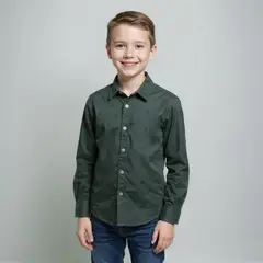 YAMP - Camisa Estampada Manga Larga Algodón Niño