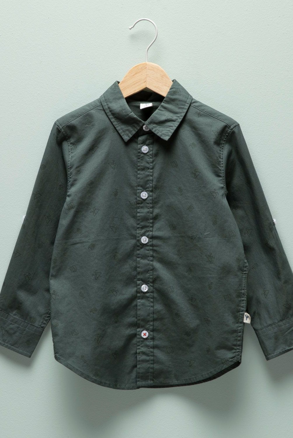 YAMP - Camisa Estampada Manga Larga Algodón Niño Yamp