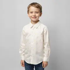 YAMP - Camisa Estampada Manga Larga Algodón Niño