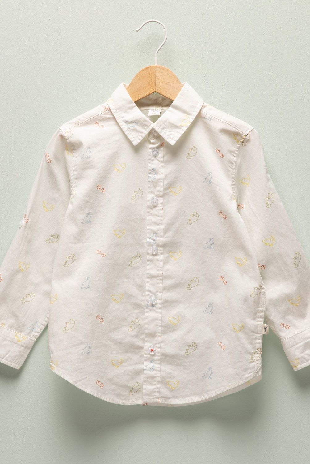 YAMP - Camisa Estampada Manga Larga Algodón Niño Yamp