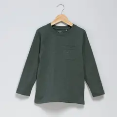 YAMP - Polera Manga Larga Algodón Niño Cuello Redondo