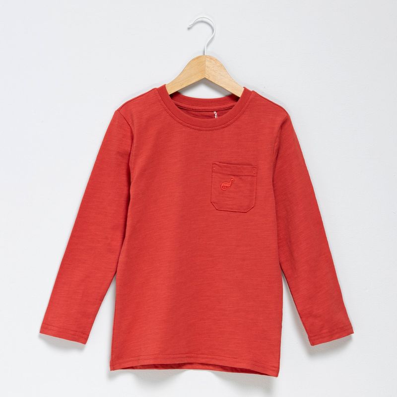 YAMP - Polera Manga Larga Algodón Niño Yamp Cuello Redondo