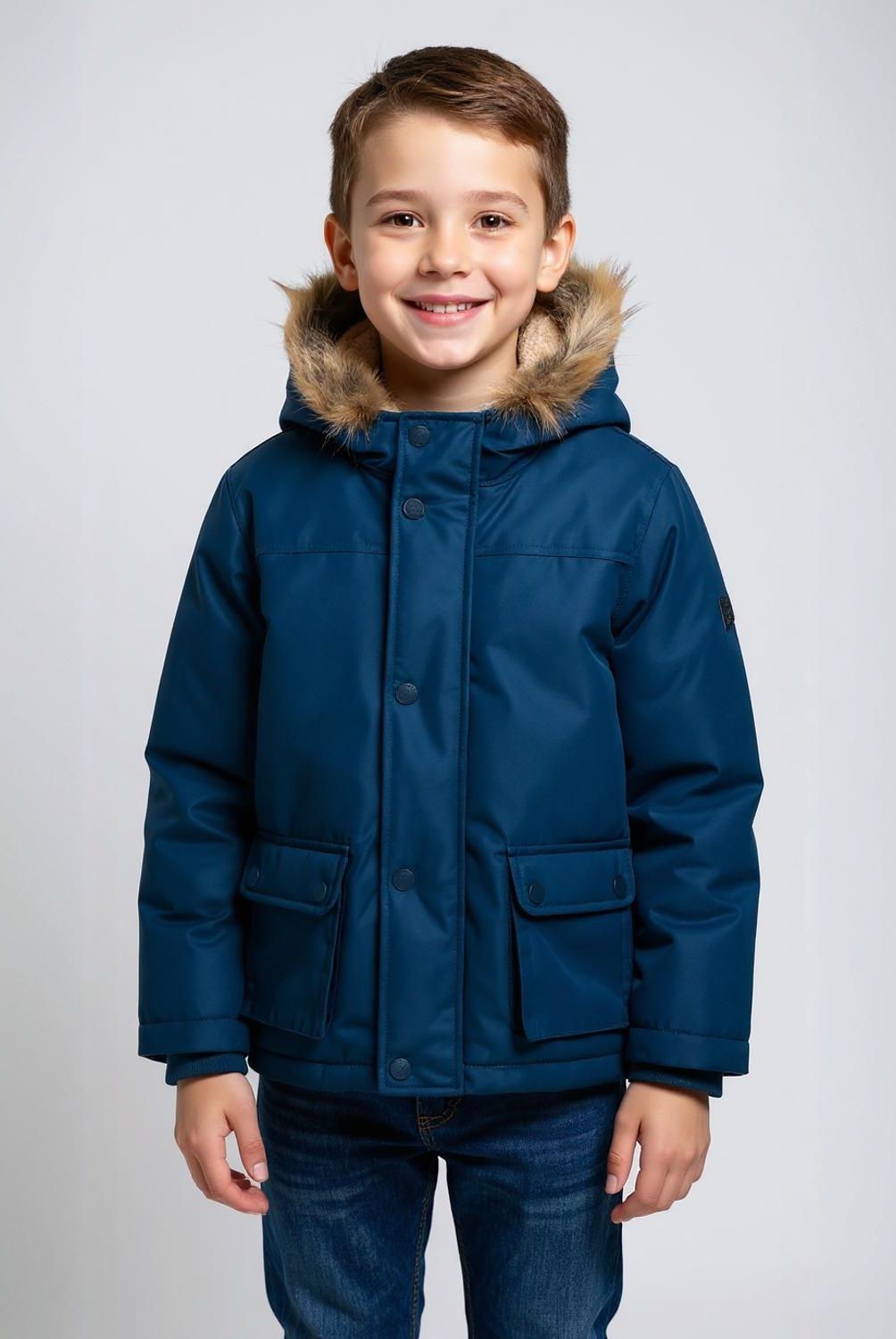YAMP - Parka Yamp Con Capucha Y Forro Peludo Niño