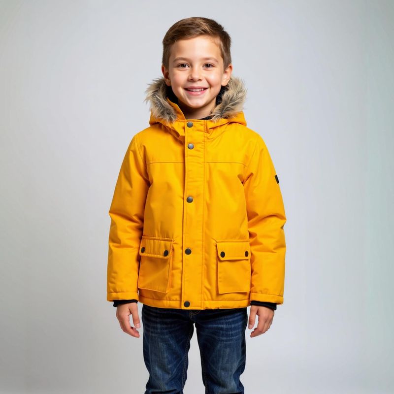 YAMP - Parka Yamp Con Capucha Y Forro Peludo Niño