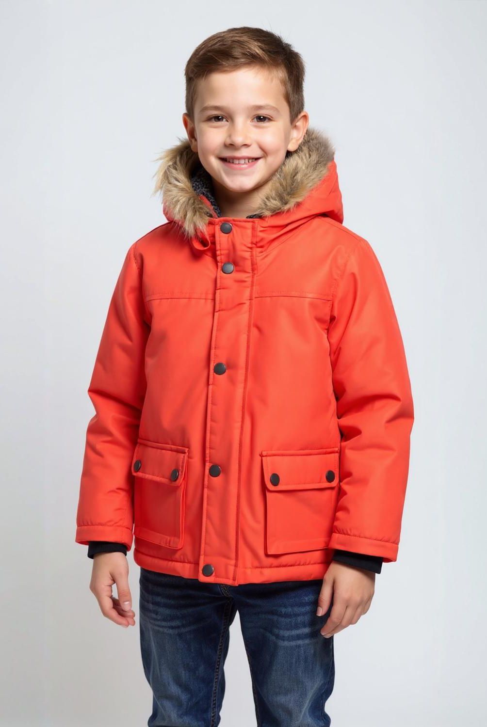 YAMP - Parka Yamp Con Capucha Y Forro Peludo Niño