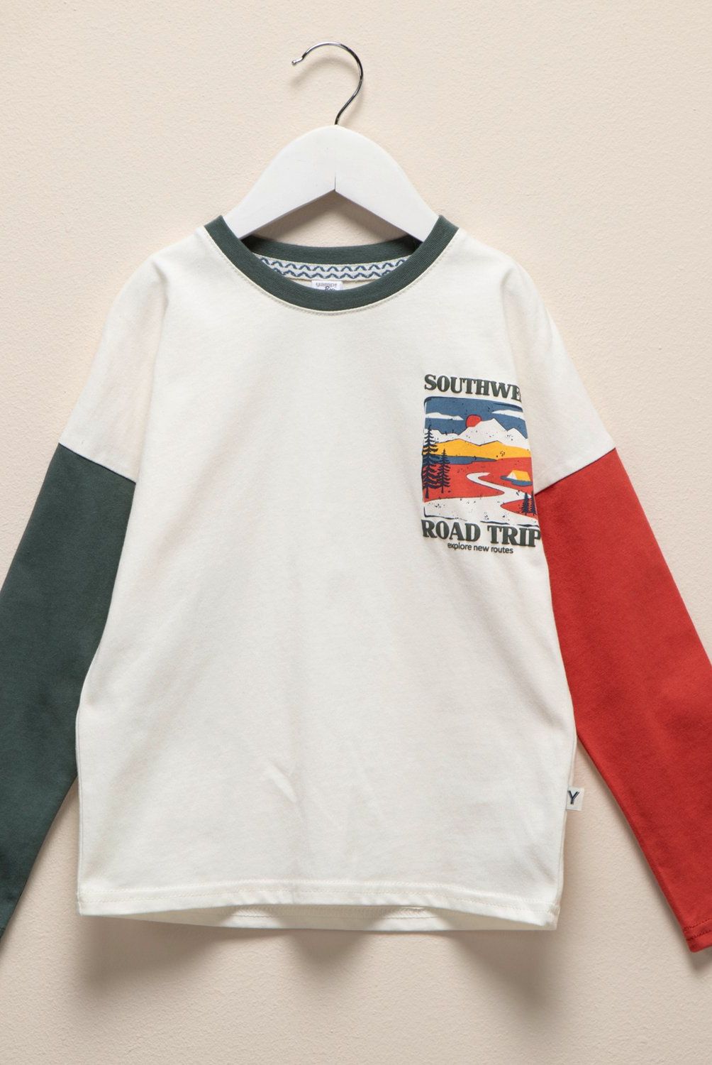 YAMP - Polera Manga Larga Algodón Estampada Niño Yamp