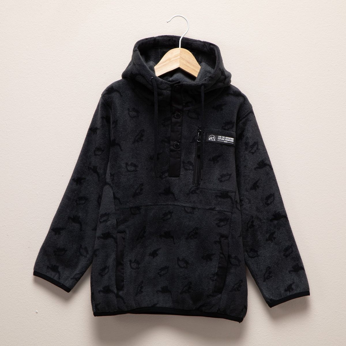 YAMP - Polerón Polar Niño Yamp Estampado Con Capucha