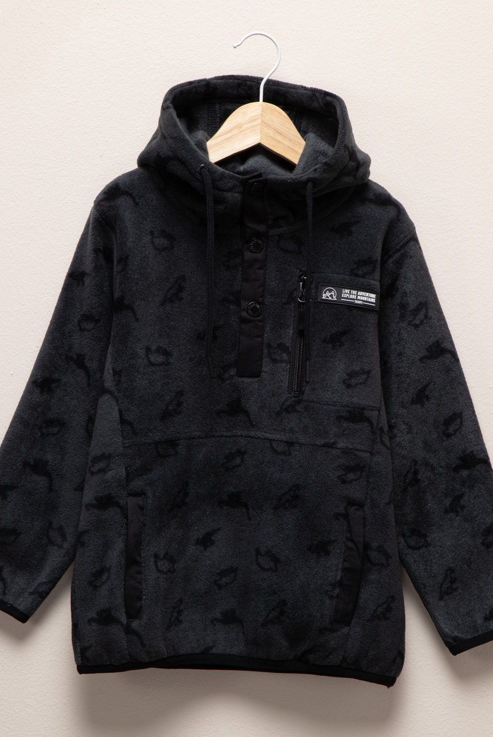 YAMP - Polerón Polar Niño Yamp Estampado Con Capucha