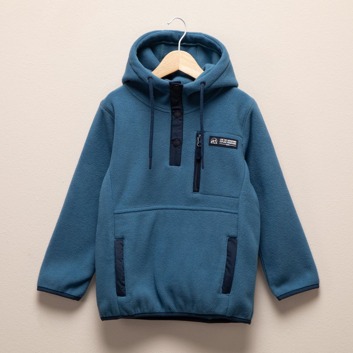 YAMP - Polerón Polar Niño Yamp Estampado Con Capucha