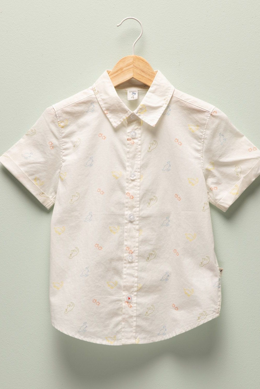 YAMP - Camisa Yamp Estampada Manga Corta Algodón Niño
