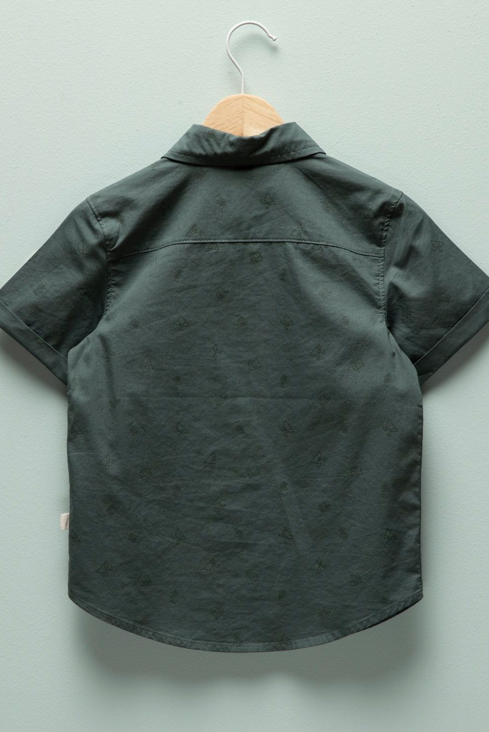 YAMP - Camisa Yamp Estampada Manga Corta Algodón Niño