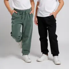 YAMP - Pack 2 Pantalones de Buzo Polar Niño Jogger