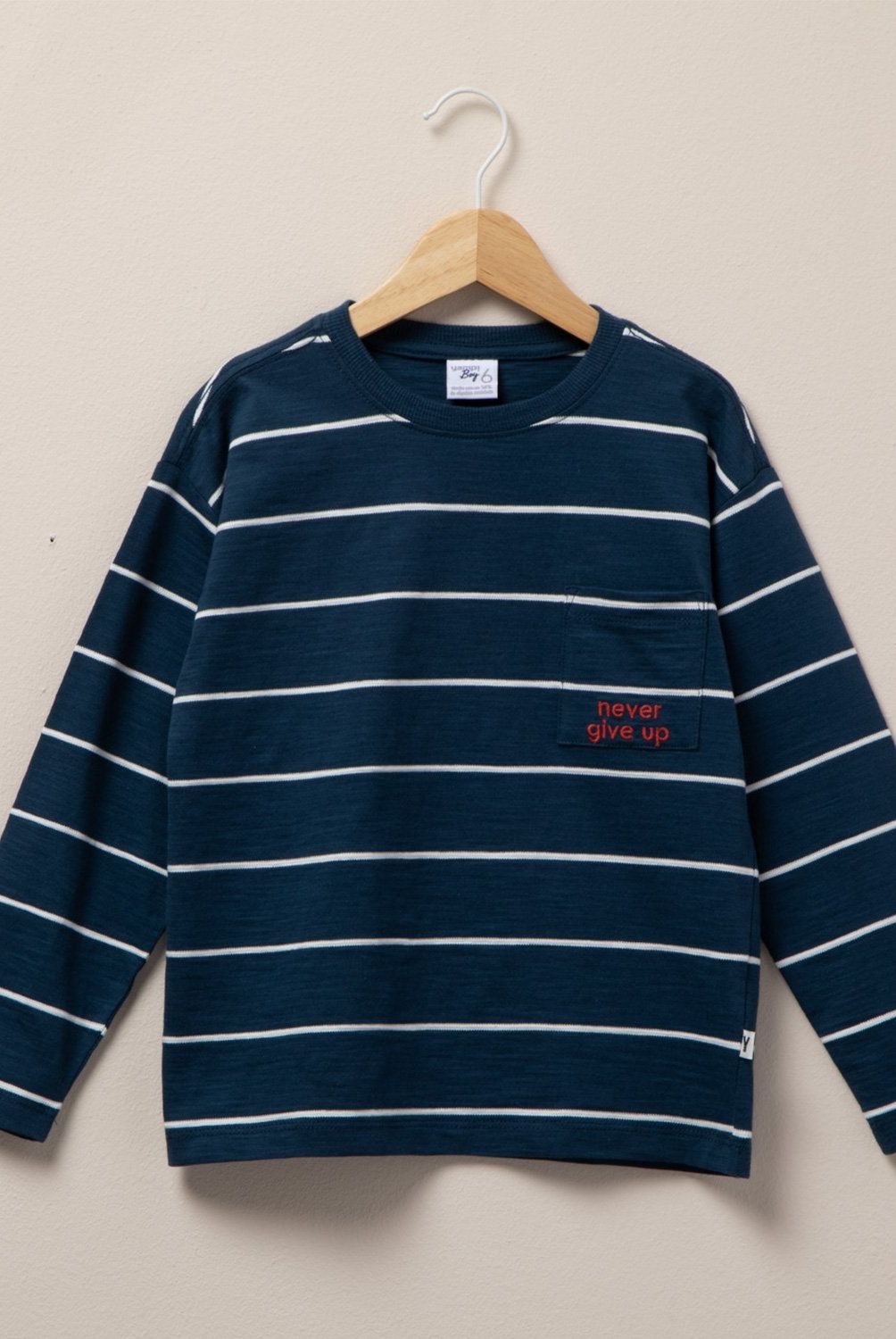 YAMP - Polera Rayada Manga Larga Algodón Niño Yamp