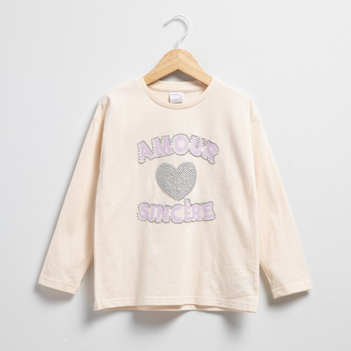 YAMP - Polera Yamp Algodón Manga Larga Niña Diseño Estampado