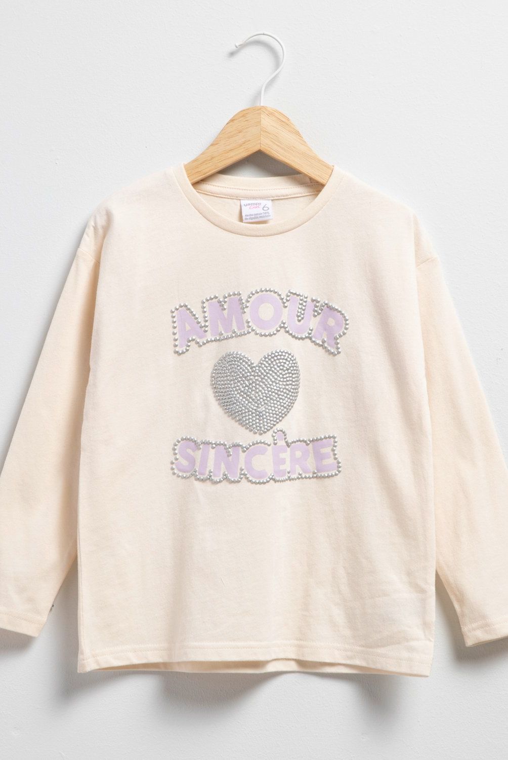 YAMP - Polera Yamp Algodón Manga Larga Niña Diseño Estampado