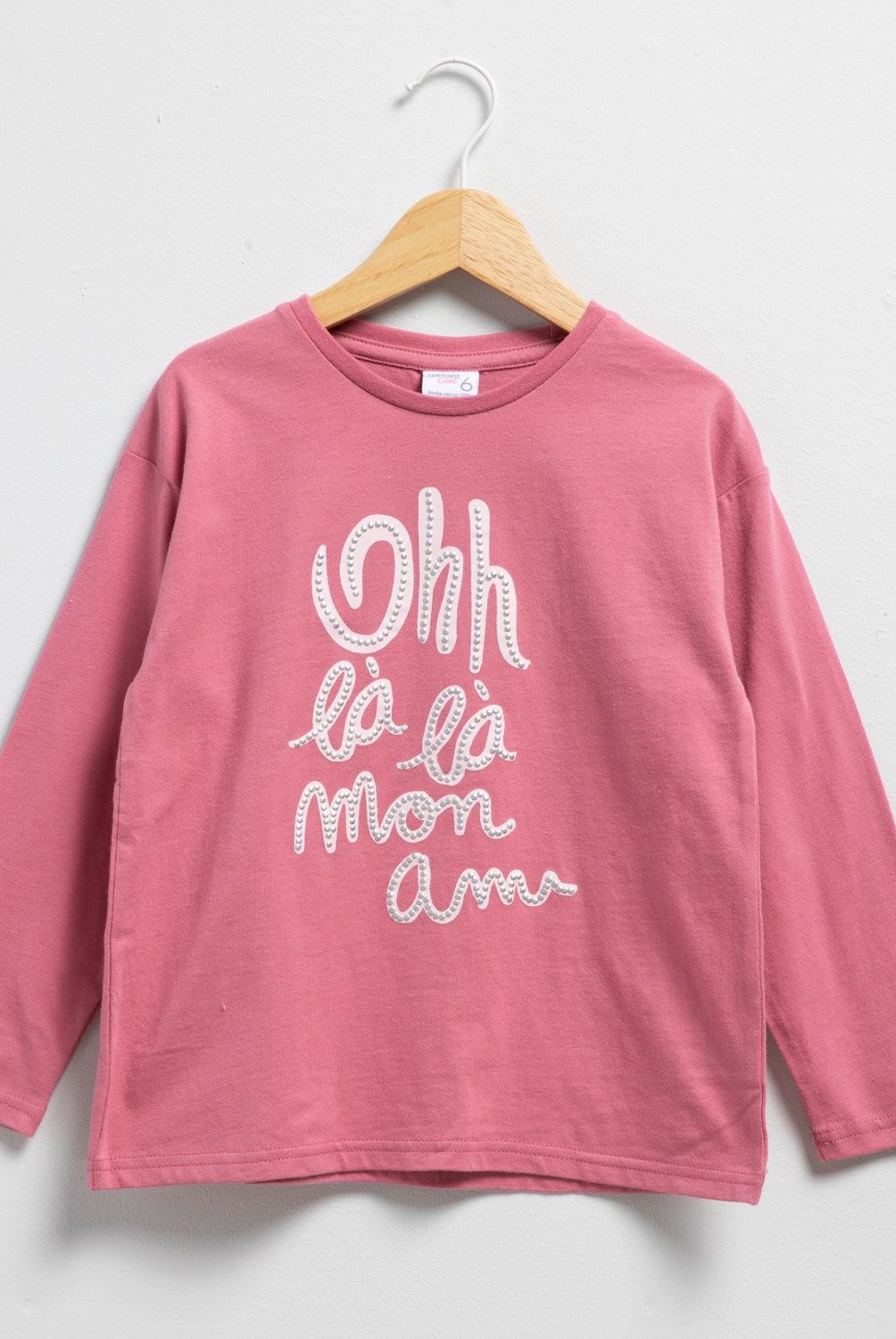 YAMP - Polera Yamp Algodón Manga Larga Niña Diseño Estampado