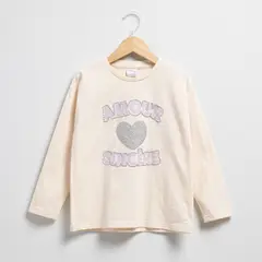 YAMP - Polera Algodón Manga Larga Niña Diseño Estampado