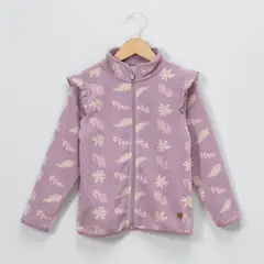 YAMP - Polerón Polar Niña Estampado Corazones con Volantes