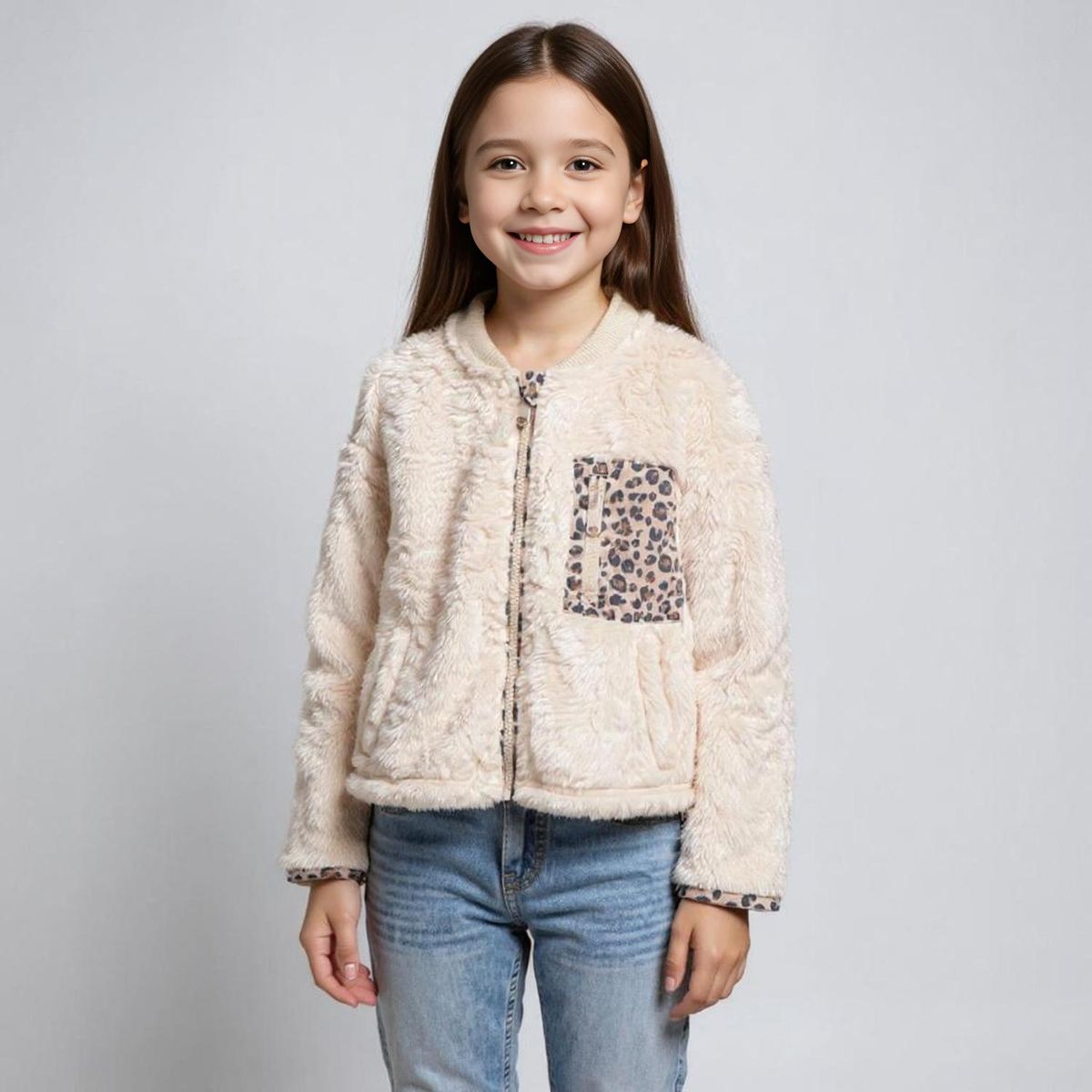 YAMP - Polerón Bomber Peludo Niña Yamp