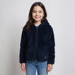 YAMP - Polerón Peludo Con Capucha Niña