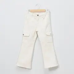 YAMP - Pantalón Cargo Niña Algodón Tiro Medio Casual