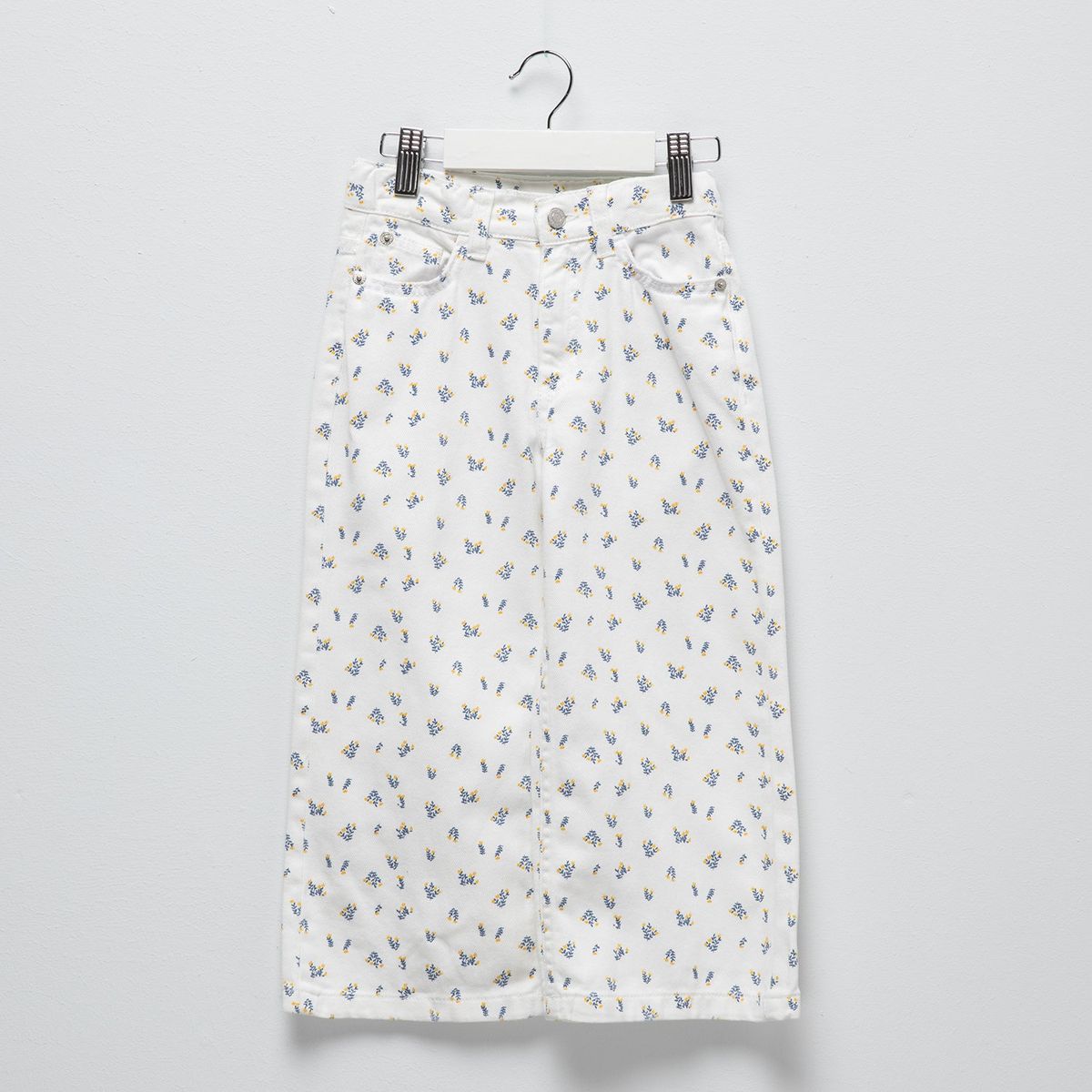 YAMP - Pantalón Wide Leg Niña Yamp Algodón Estampado Flores