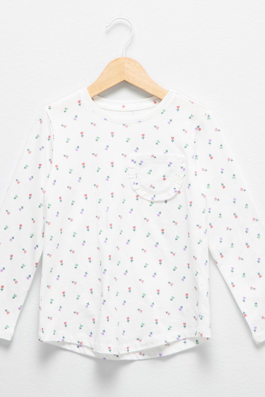 YAMP - Polera Manga Larga Algodón Yamp Niña Estampada