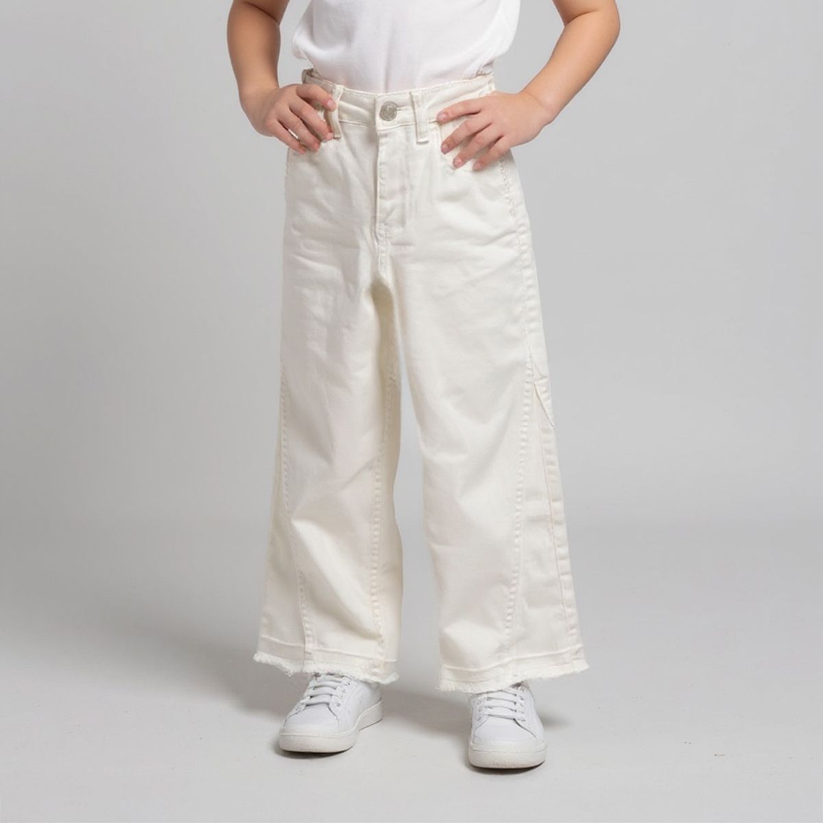 YAMP - Jeans Wide Leg Denim Niña Yamp Tiro Medio