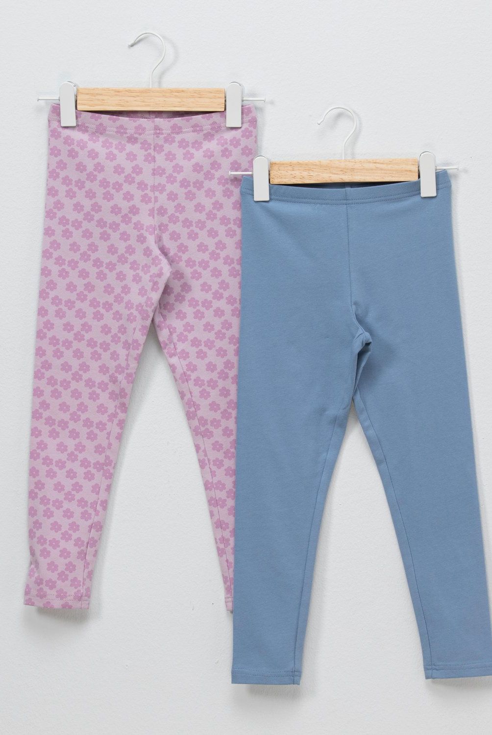 YAMP - Pack 2 Calzas Algodón Niña Yamp Estampadas Tiro Medio