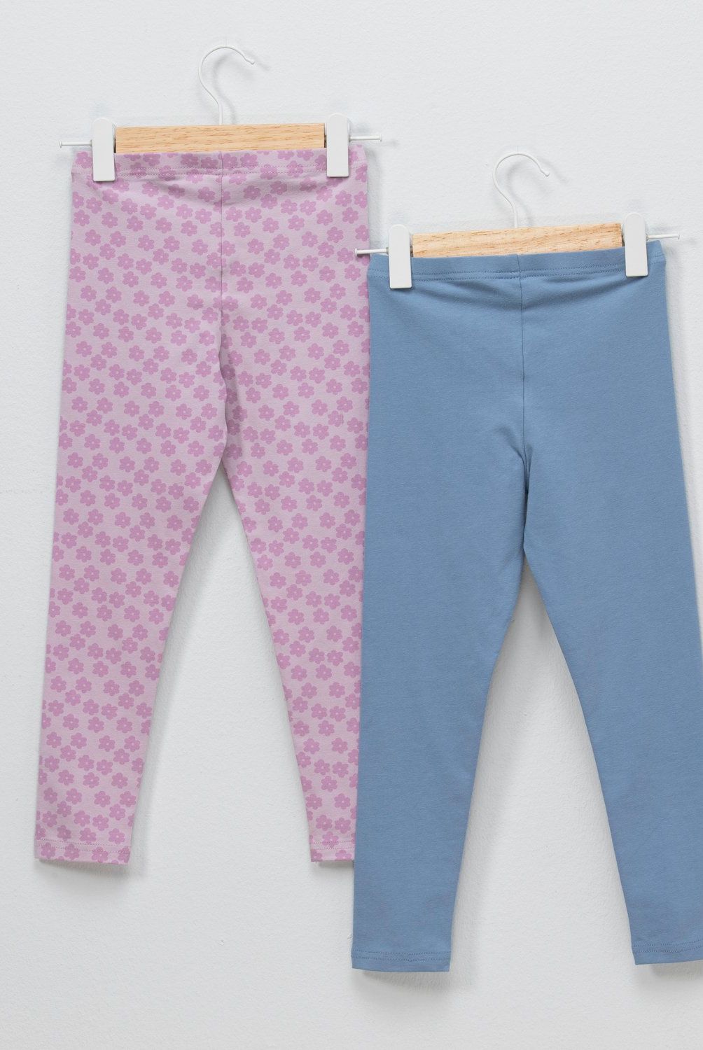 YAMP - Pack 2 Calzas Algodón Niña Yamp Estampadas Tiro Medio