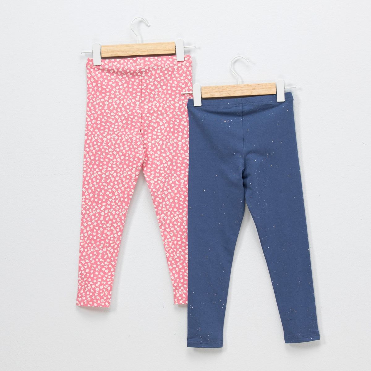 YAMP - Pack 2 Calzas Algodón Niña Yamp Estampadas Tiro Medio