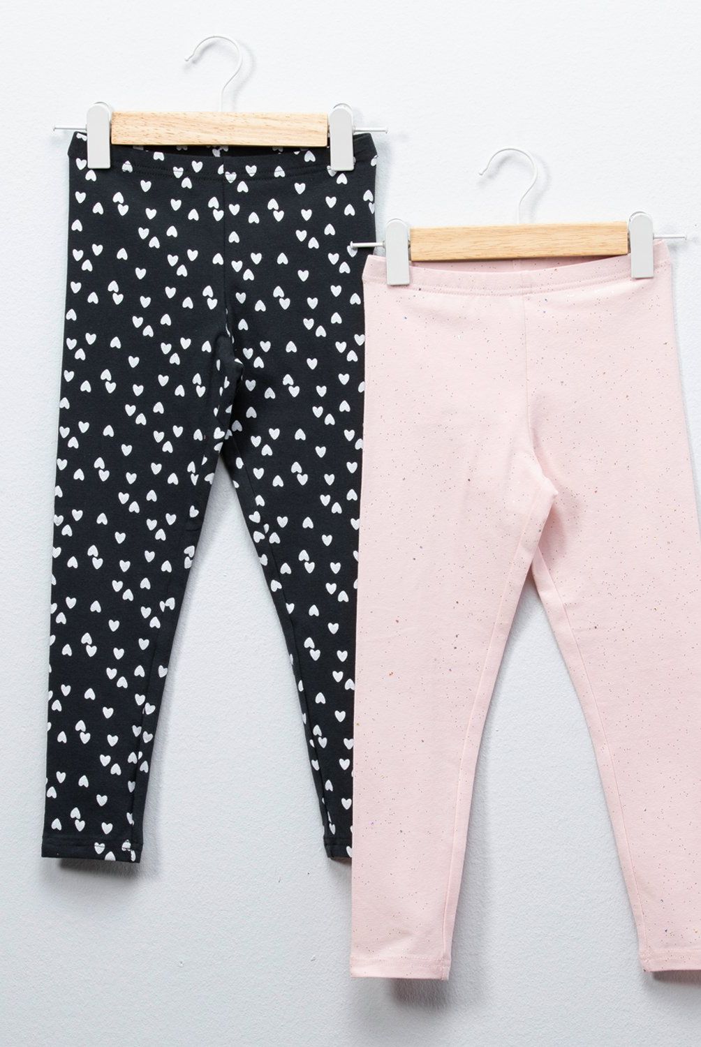 YAMP - Pack 2 Calzas Algodón Niña Yamp Estampadas Tiro Medio