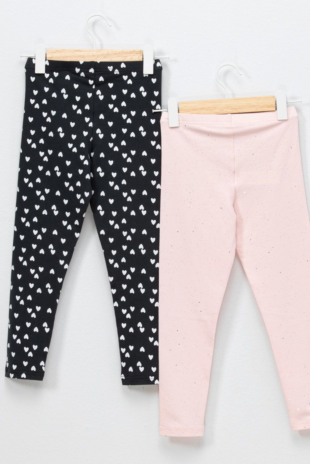 YAMP - Pack 2 Calzas Algodón Niña Yamp Estampadas Tiro Medio