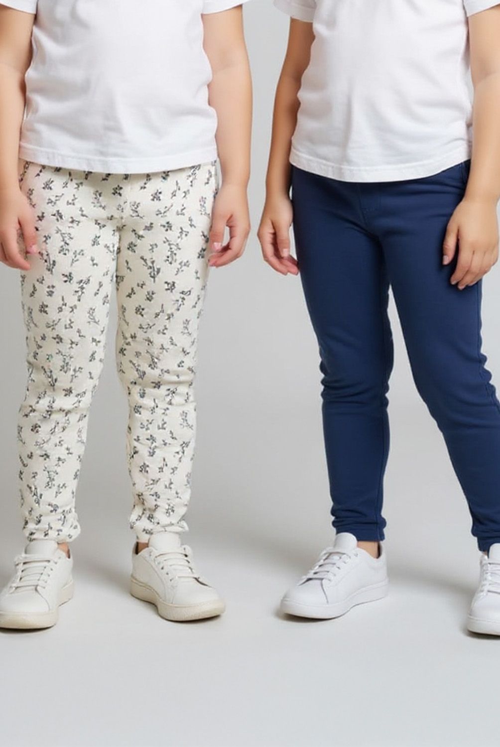 YAMP - Pack 2 Calzas Algodón Niña Yamp Estampadas Tiro Medio