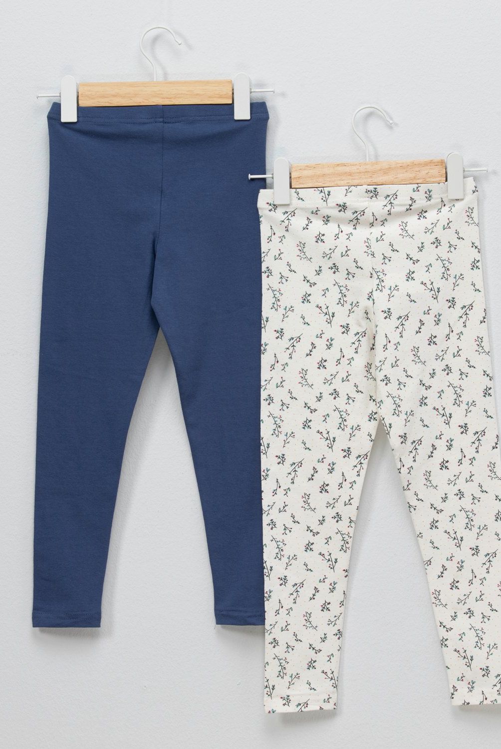 YAMP - Pack 2 Calzas Algodón Niña Yamp Estampadas Tiro Medio