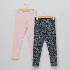 YAMP - Pack 2 Calzas Algodón Niña Estampadas Casuales