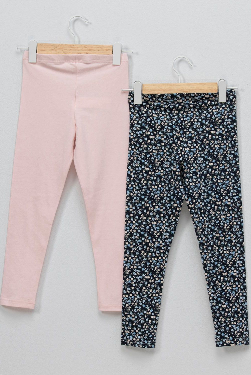 YAMP - Pack 2 Calzas Algodón Niña Yamp Estampadas Tiro Medio