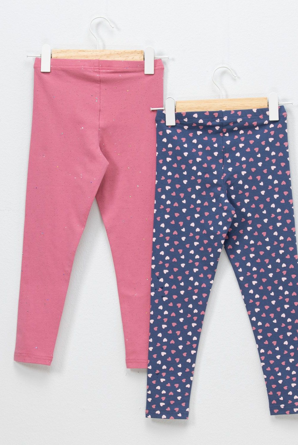 YAMP - Pack 2 Calzas Algodón Niña Yamp Estampadas Tiro Medio
