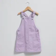 YAMP - Jardinera Denim Niña Diseño Flores Algodón