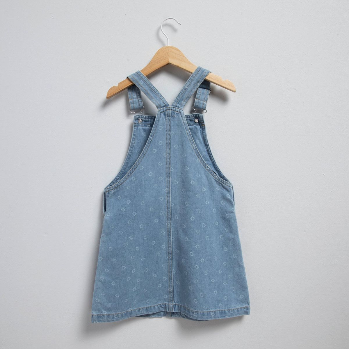 YAMP - Jardinera Denim Niña Yamp Diseño Flores Algodón