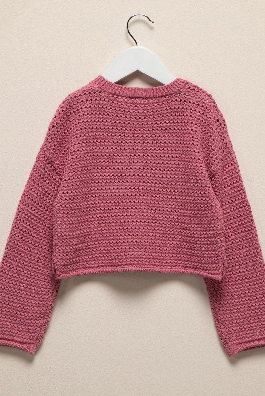 YAMP - Sweater Niña Yamp Algodón Manga Larga Cuello Redondo