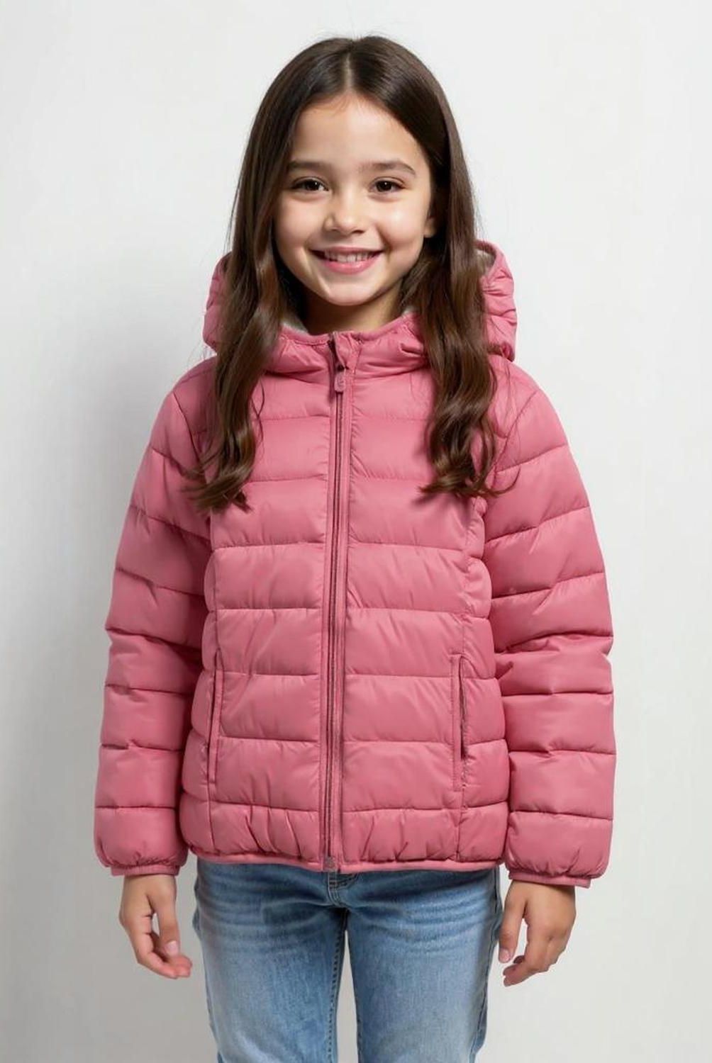 YAMP - Parka Con Capucha Forro Peludo Niña Yamp Diseño Flores