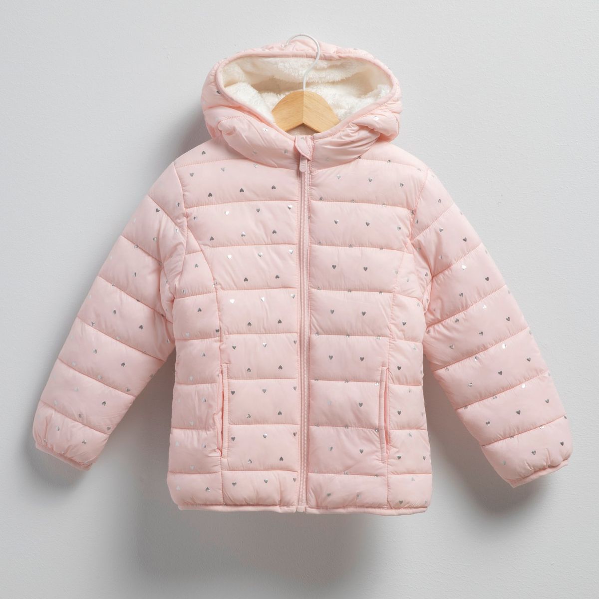 YAMP - Parka Con Capucha Forro Peludo Niña Yamp Diseño Flores