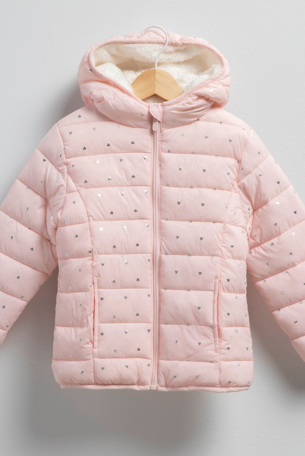 YAMP - Parka Con Capucha Forro Peludo Niña Yamp Diseño Flores