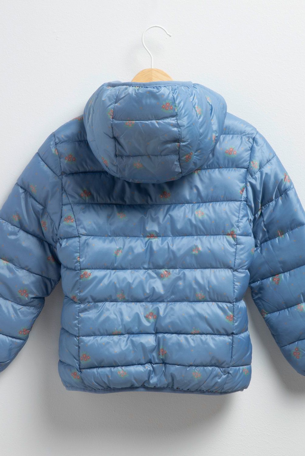 YAMP - Parka Con Capucha Forro Peludo Niña Yamp Diseño Flores