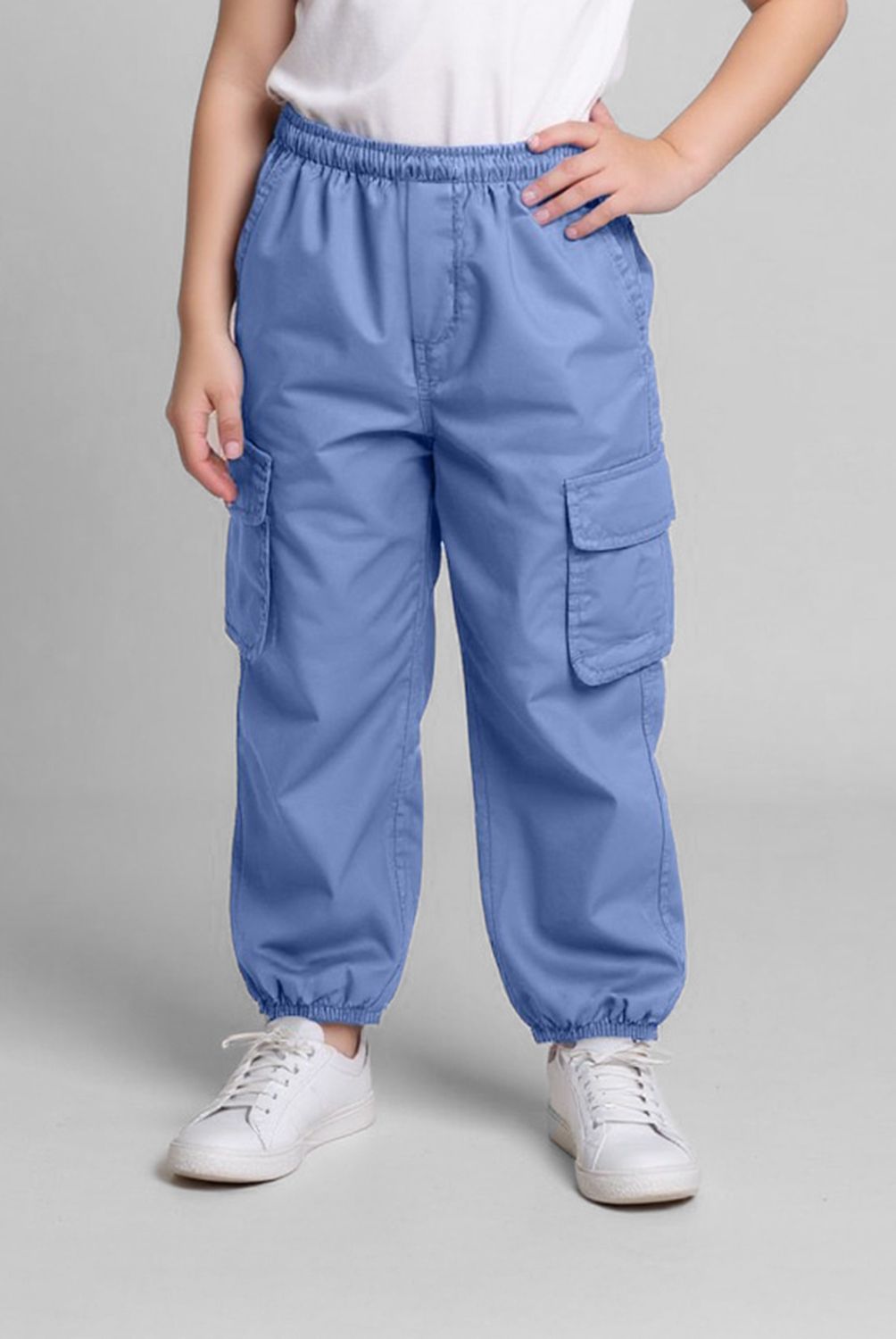 YAMP - Pantalón Parachute Cargo Yamp Niña Algodón Tiro Medio
