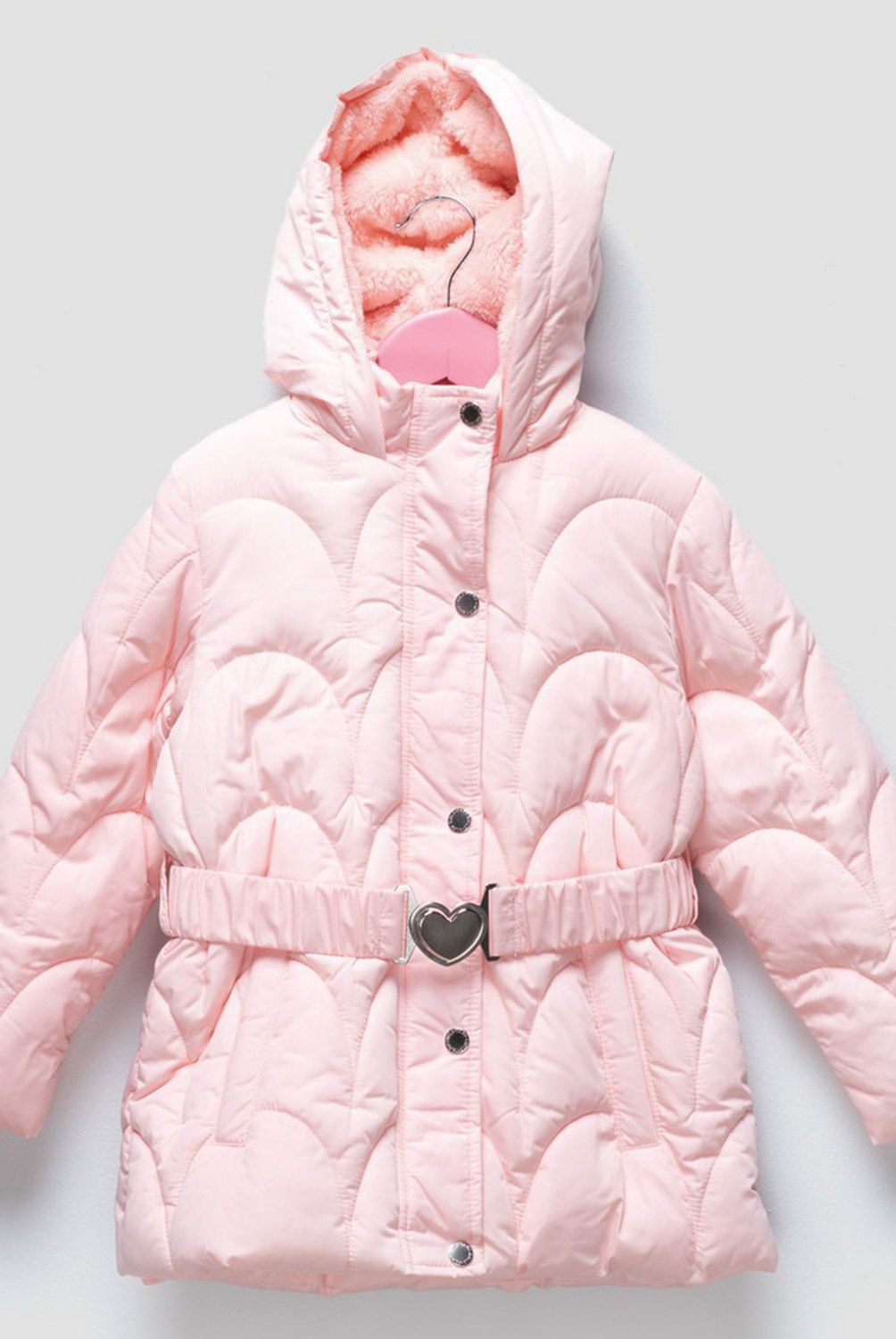 YAMP - Parka Larga Con Cinturón Forro Peludo Niña Yamp
