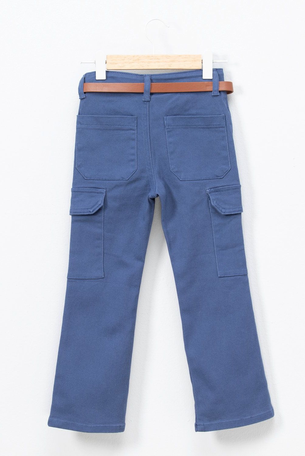YAMP - Pantalón Cargo Yamp con Cinturón Niña Algodón
